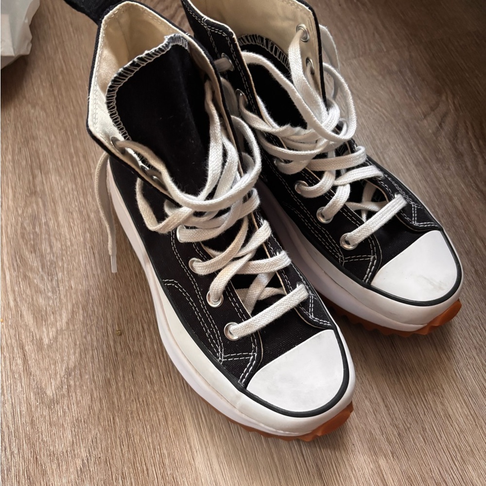 Converse Black and White High-Top Sneakers